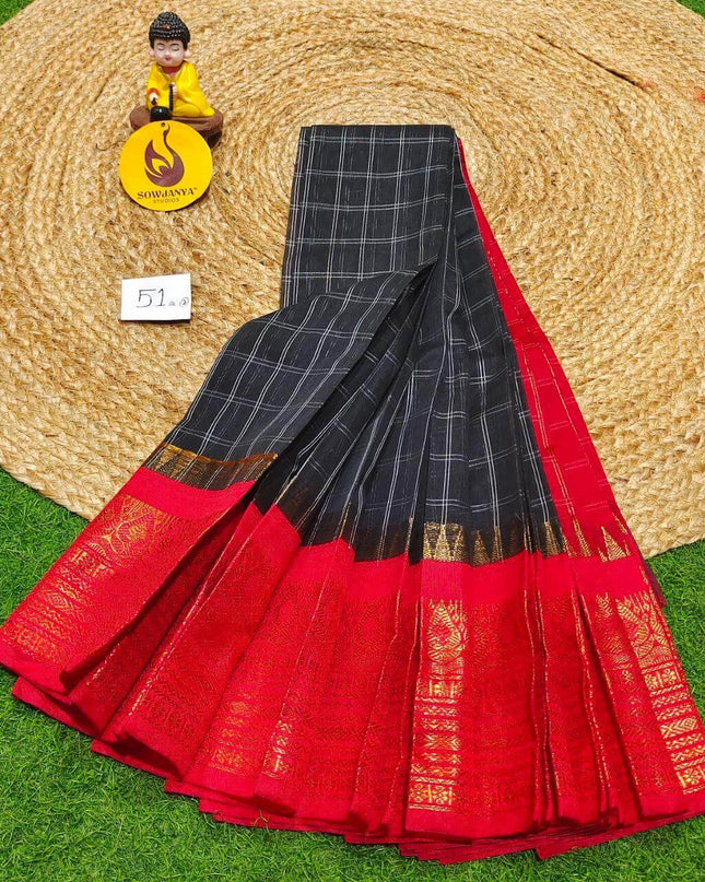 Seiko Gadwal Cotton Sarees -ROYAL51