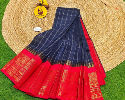 Seiko Gadwal Cotton Sarees -ROYAL52