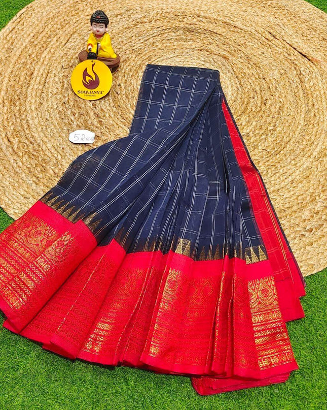 Seiko Gadwal Cotton Sarees -ROYAL52