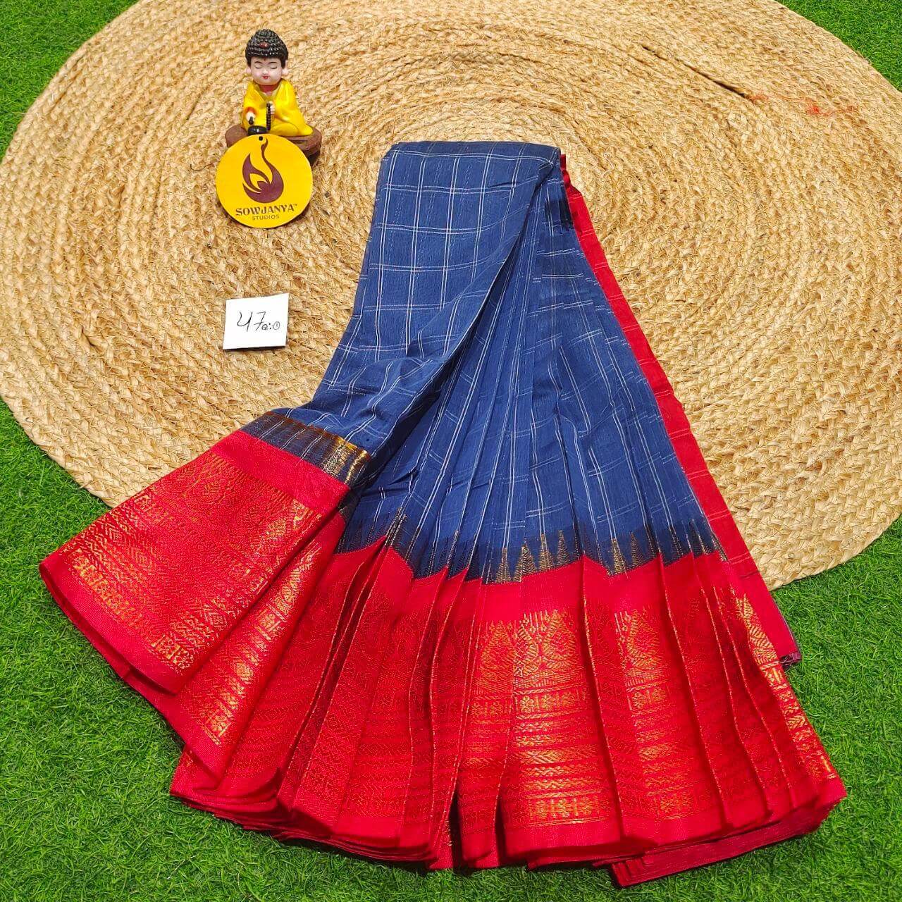 Seiko Gadwal Cotton Sarees -ROYAL47