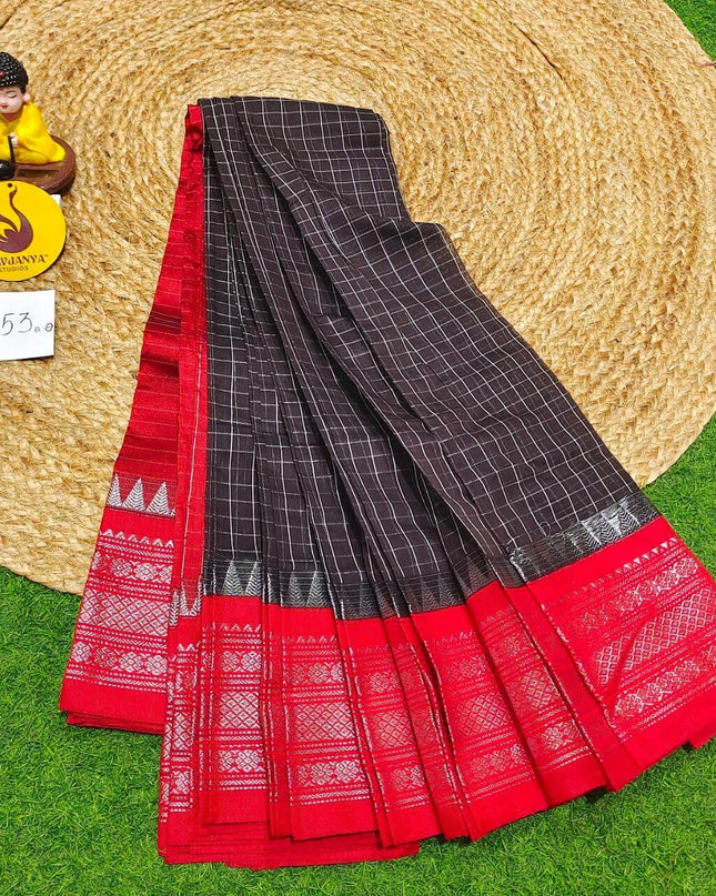 Seiko Gadwal Cotton Sarees -ROYAL53