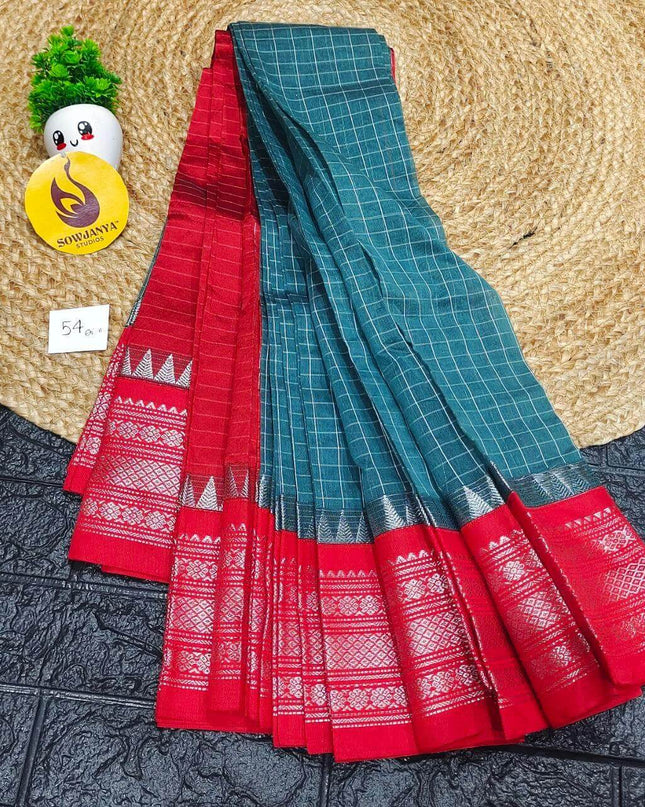 Seiko Gadwal Cotton Sarees -ROYAL54