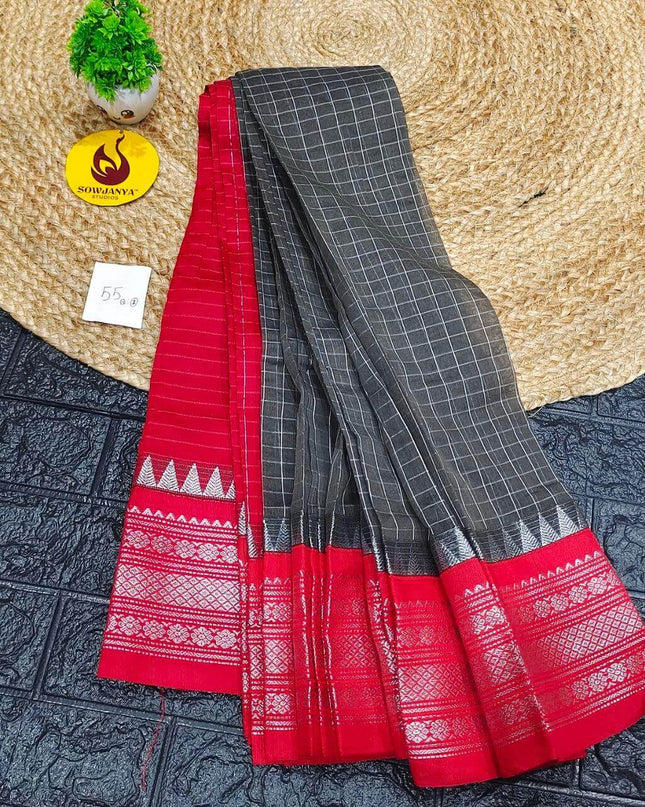 Seiko Gadwal Cotton Sarees -ROYAL55