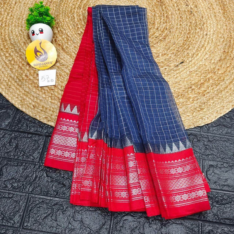 Seiko Gadwal Cotton Sarees -ROYAL57