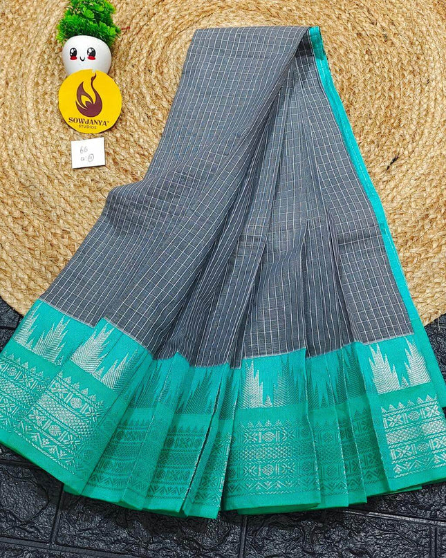 Seiko Gadwal Cotton Sarees -ROYAL66