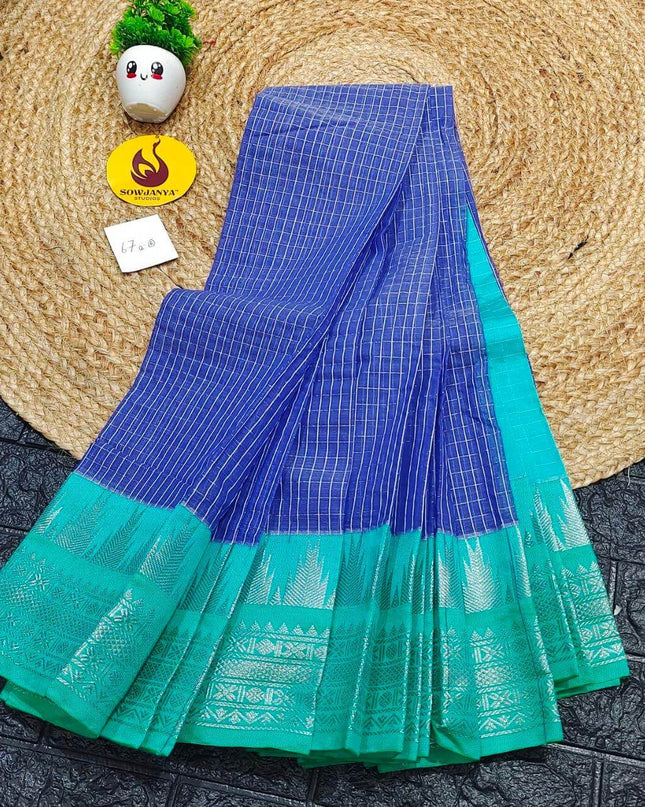 Seiko Gadwal Cotton Sarees -ROYAL67