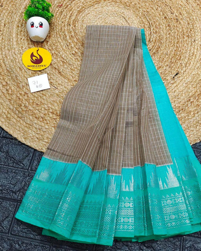 Seiko Gadwal Cotton Sarees -ROYAL71