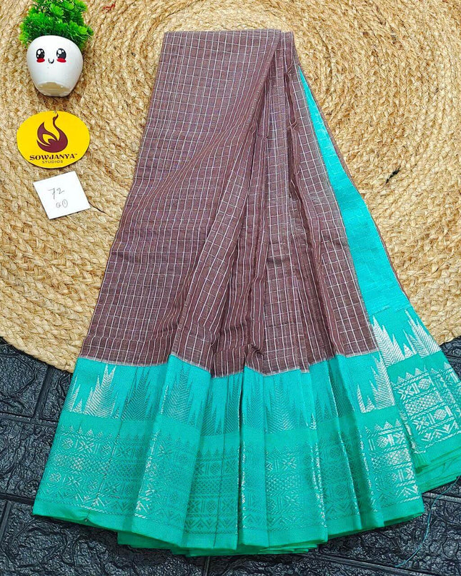 Seiko Gadwal Cotton Sarees -ROYAL72