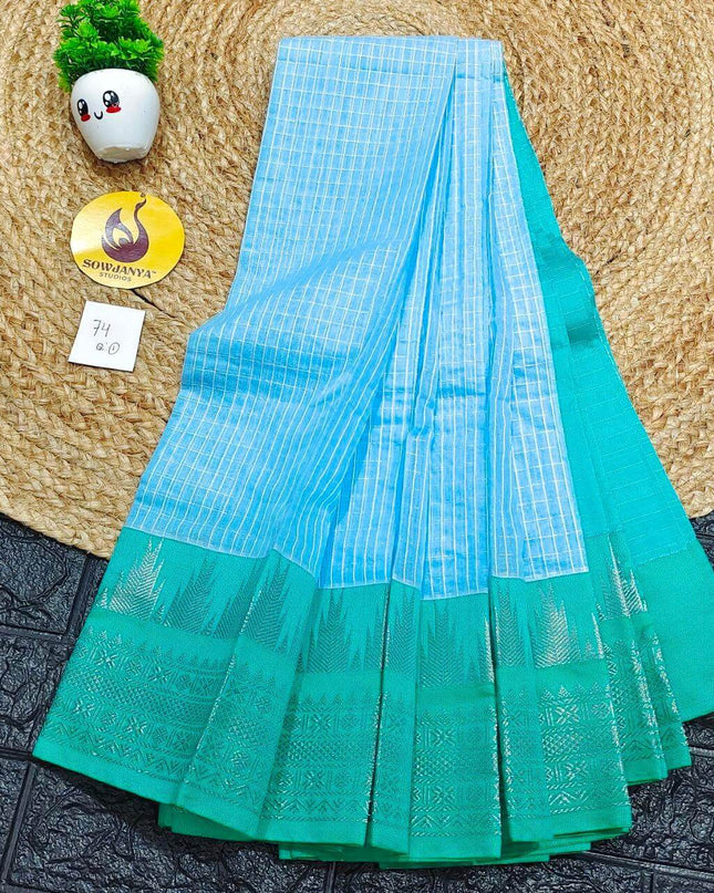 Seiko Gadwal Cotton Sarees -ROYAL74
