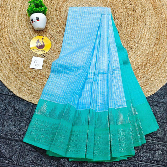 Seiko Gadwal Cotton Sarees -ROYAL74