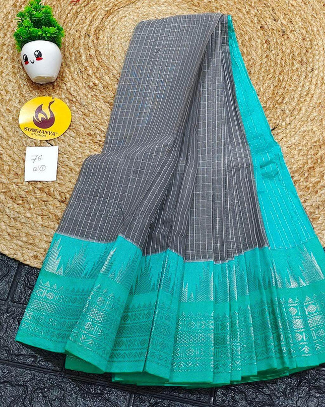 Seiko Gadwal Cotton Sarees -ROYAL76