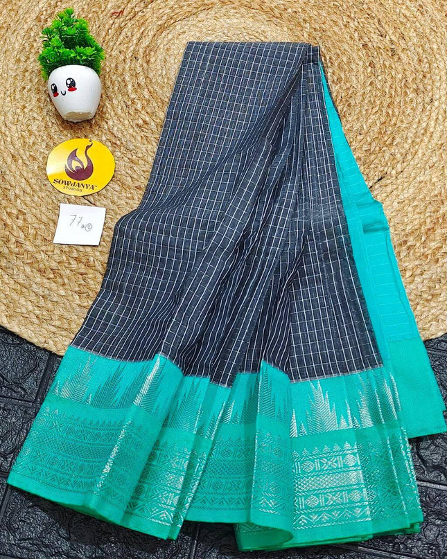 Seiko Gadwal Cotton Sarees -ROYAL77