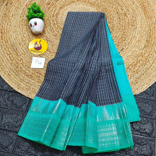 Seiko Gadwal Cotton Sarees -ROYAL77