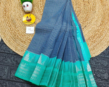 Seiko Gadwal Cotton Sarees -ROYAL78