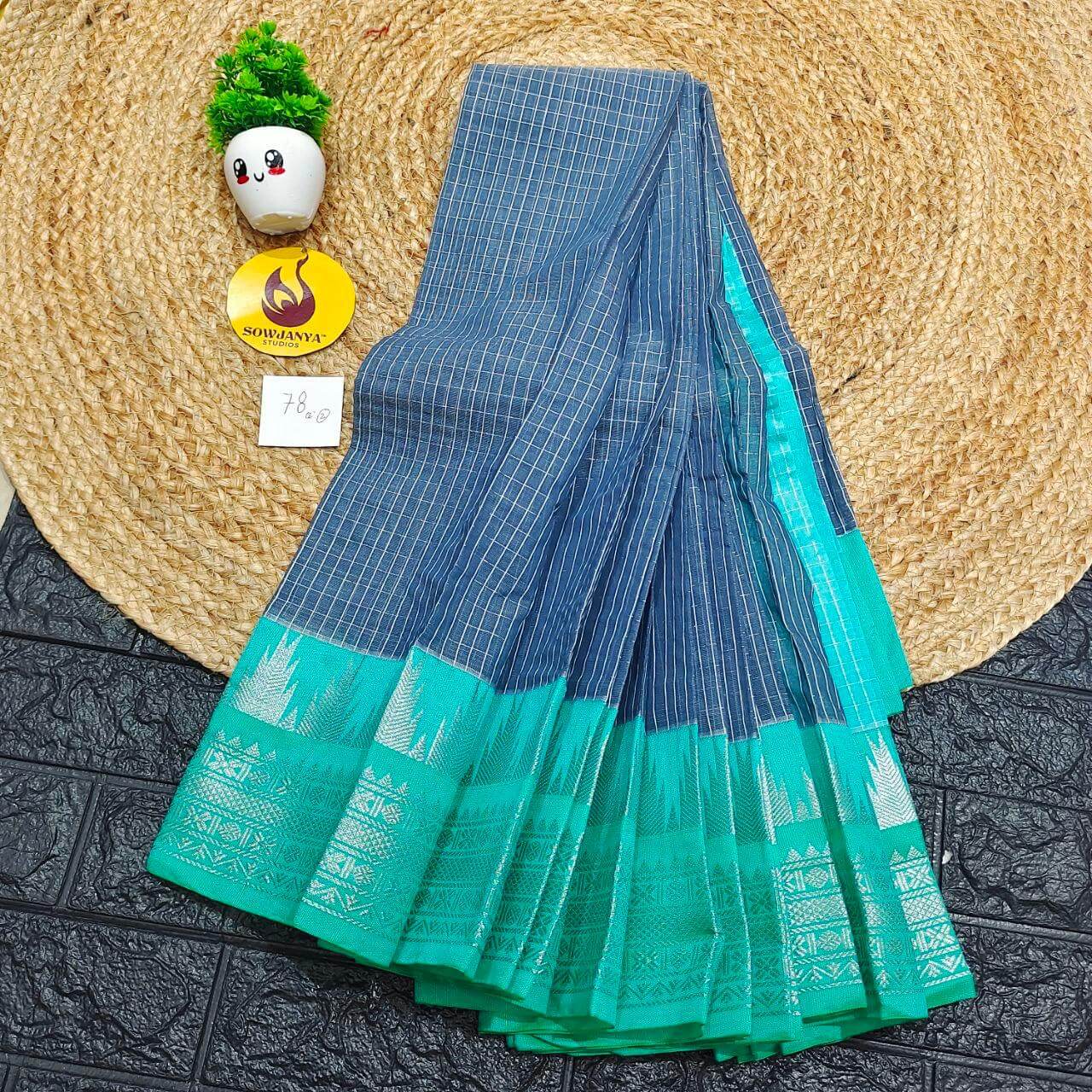 Seiko Gadwal Cotton Sarees -ROYAL78