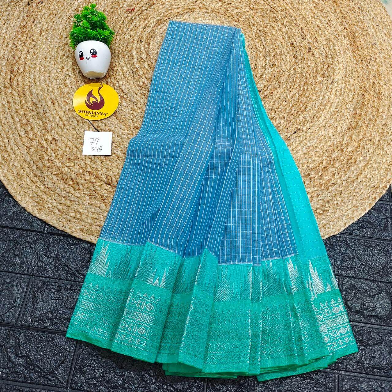 Seiko Gadwal Cotton Sarees -ROYAL79