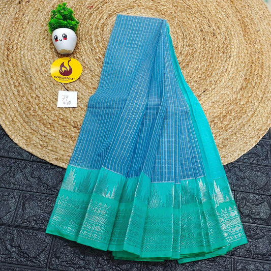 Seiko Gadwal Cotton Sarees -ROYAL79