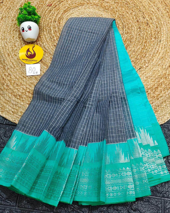 Seiko Gadwal Cotton Sarees -ROYAL80