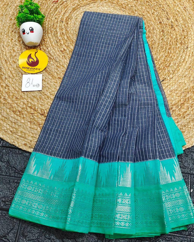Seiko Gadwal Cotton Sarees -ROYAL81