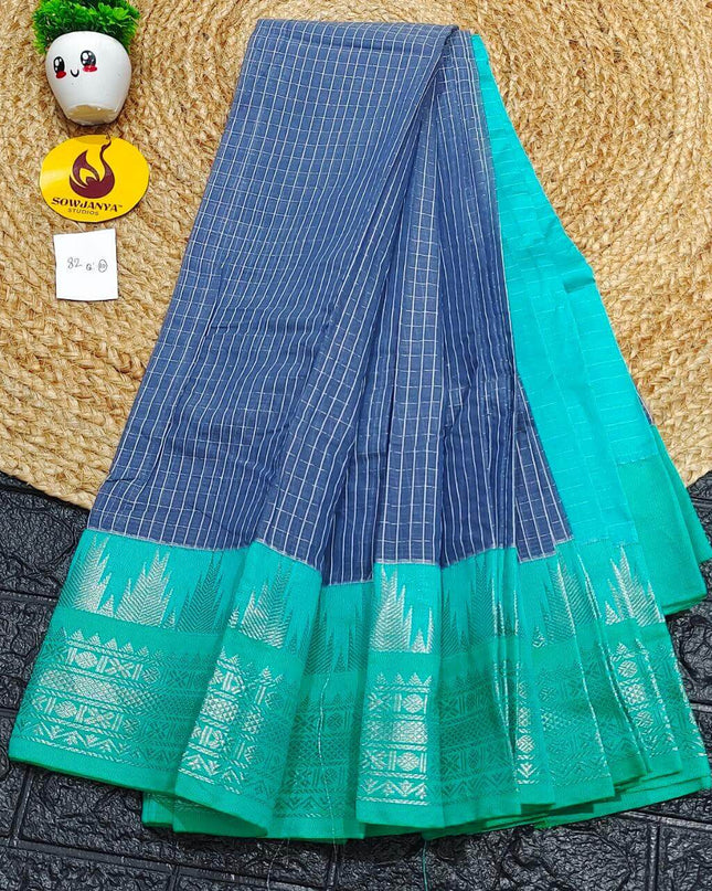 Seiko Gadwal Cotton Sarees -ROYAL82