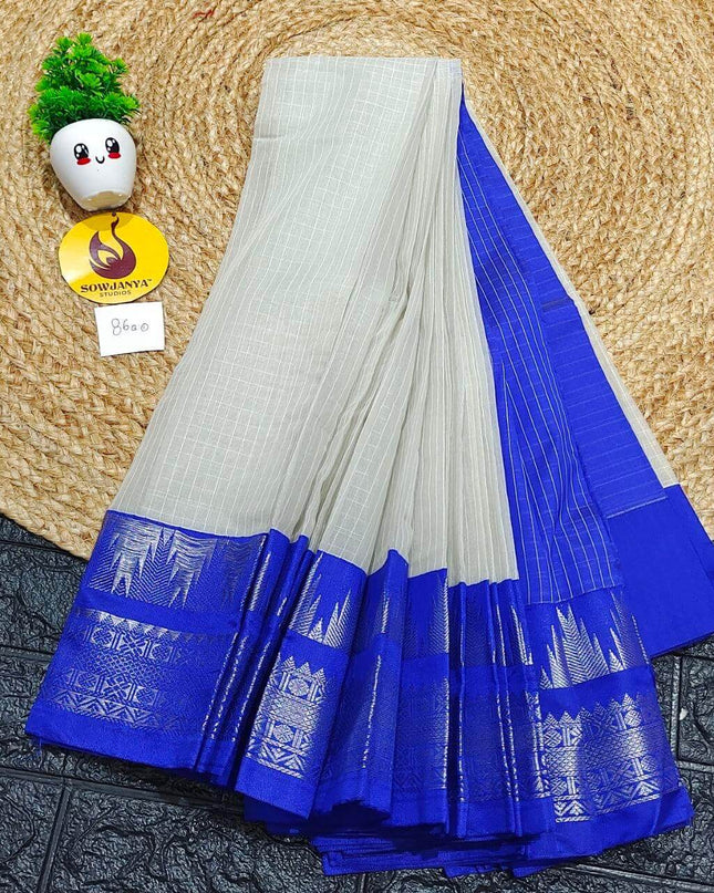 Seiko Gadwal Cotton Sarees -ROYAL86