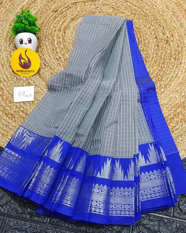 Seiko Gadwal Cotton Sarees -ROYAL88