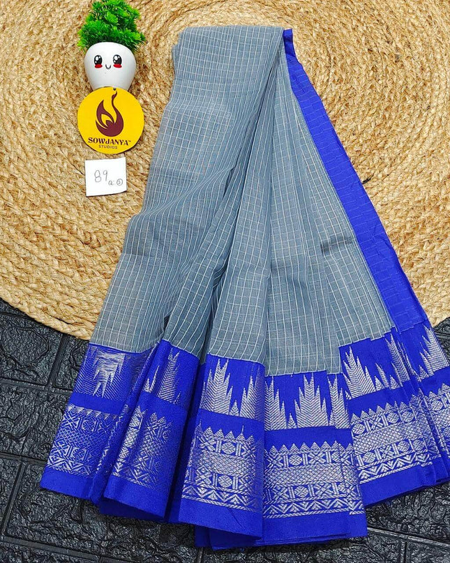 Seiko Gadwal Cotton Sarees -ROYAL89