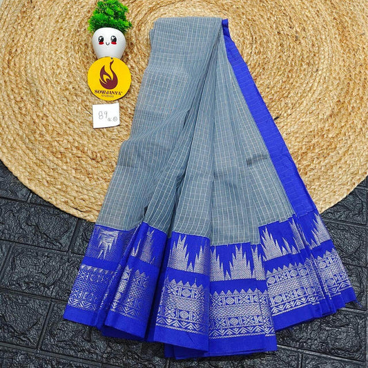 Seiko Gadwal Cotton Sarees -ROYAL89