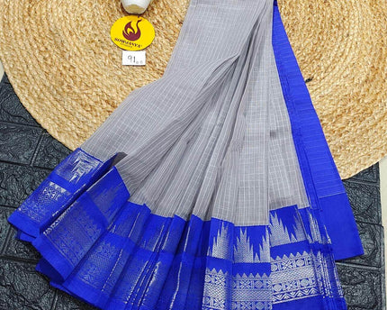 Seiko Gadwal Cotton Sarees -ROYAL91