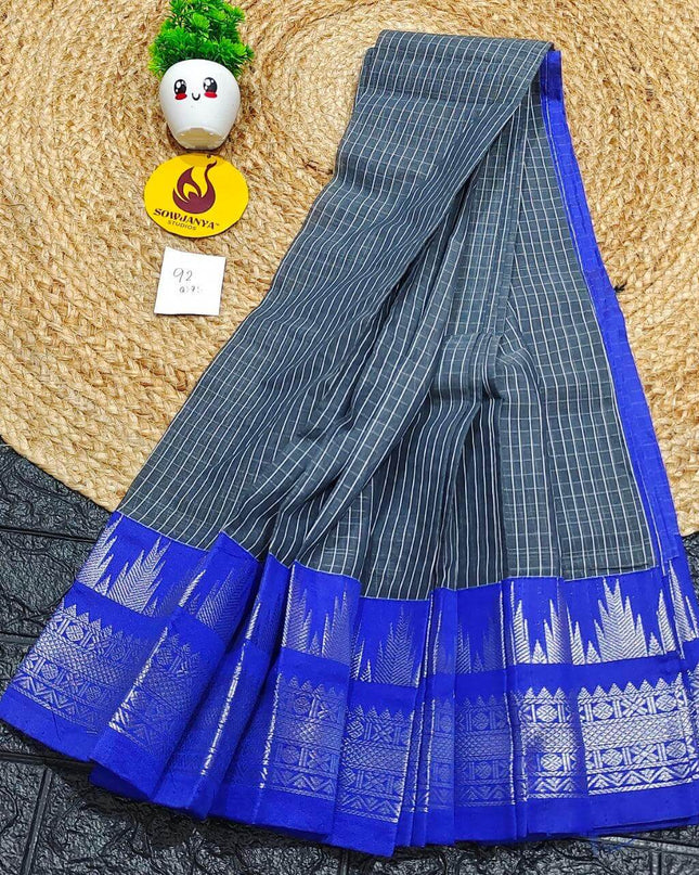 Seiko Gadwal Cotton Sarees -ROYAL92