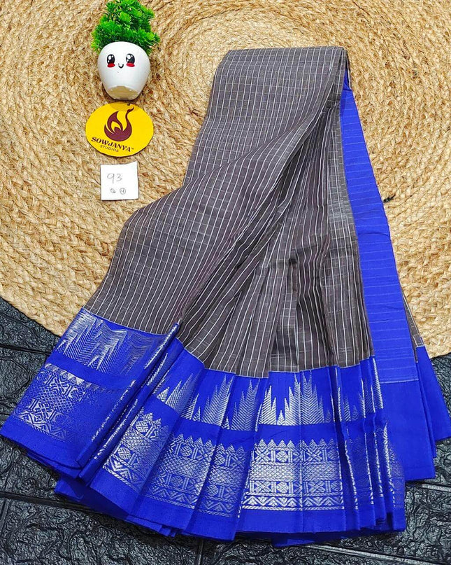 Seiko Gadwal Cotton Sarees -ROYAL93
