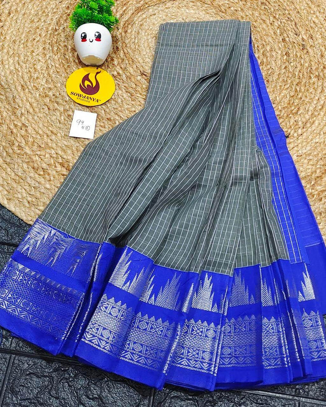 Seiko Gadwal Cotton Sarees -ROYAL94