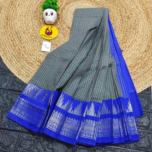 Seiko Gadwal Cotton Sarees -ROYAL94