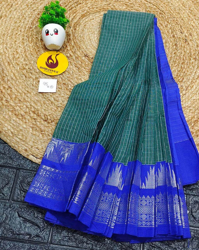 Seiko Gadwal Cotton Sarees -ROYAL95