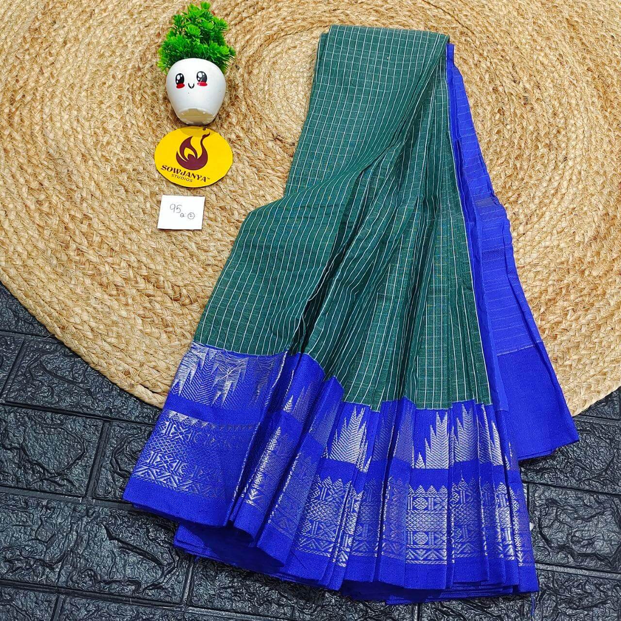 Seiko Gadwal Cotton Sarees -ROYAL95