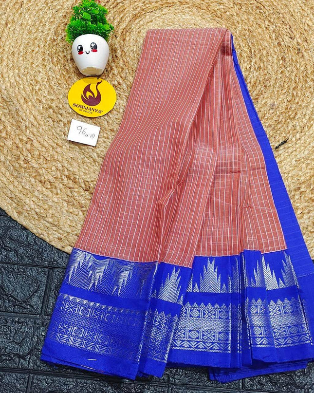 Seiko Gadwal Cotton Sarees -ROYAL96