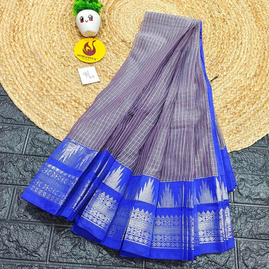 Seiko Gadwal Cotton Sarees -ROYAL98