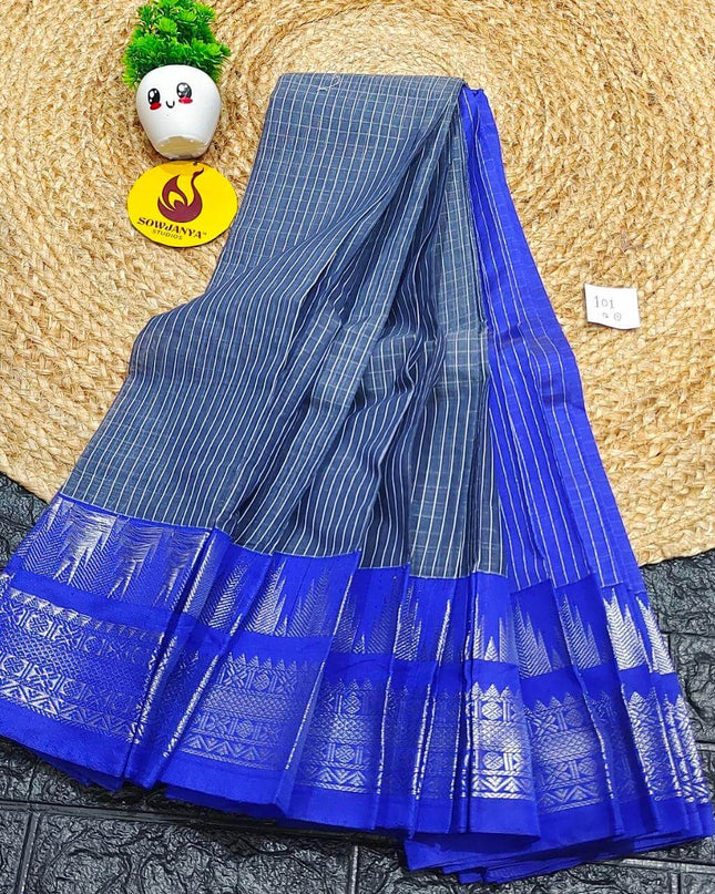Seiko Gadwal Cotton Sarees -ROYAL101