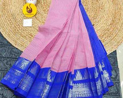 Seiko Gadwal Cotton Sarees -ROYAL102