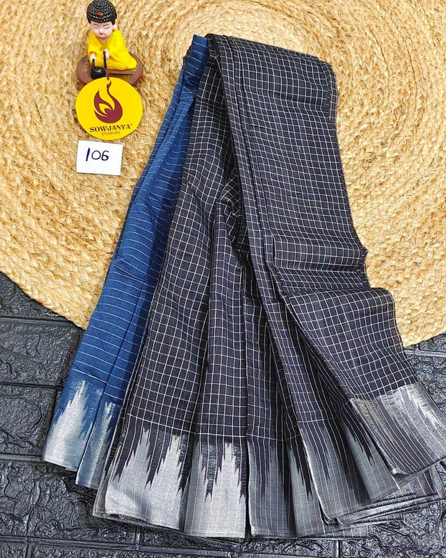 Seiko Gadwal Cotton Sarees -ROYAL106