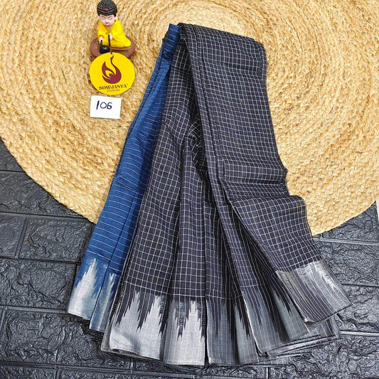 Seiko Gadwal Cotton Sarees -ROYAL106