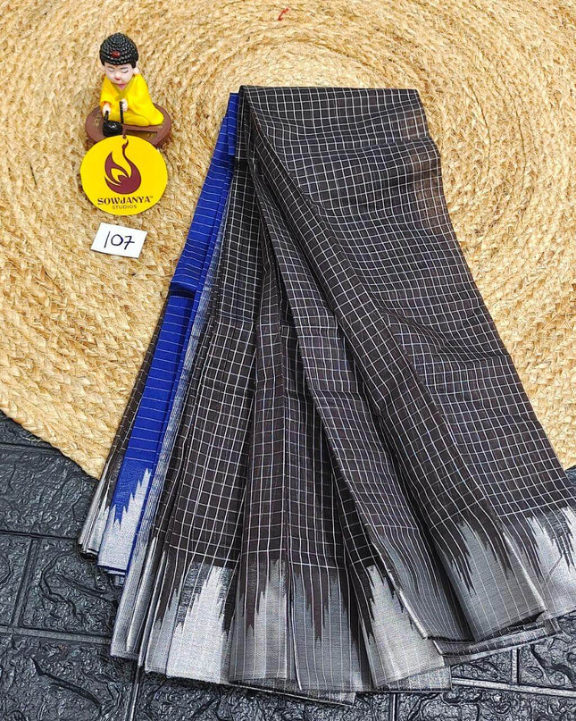 Seiko Gadwal Cotton Sarees -ROYAL107