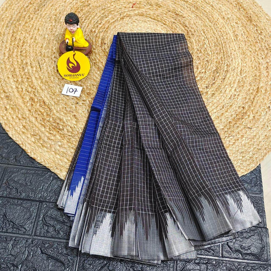Seiko Gadwal Cotton Sarees -ROYAL107