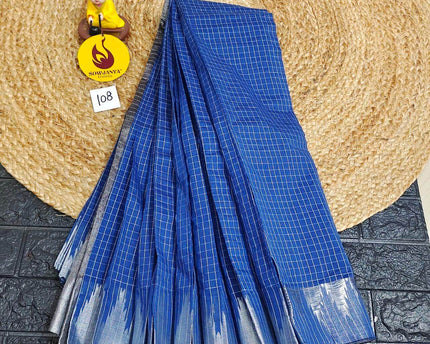 Seiko Gadwal Cotton Sarees -ROYAL108