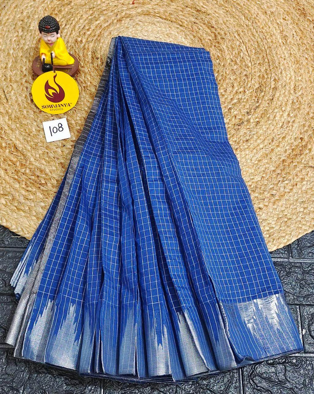 Seiko Gadwal Cotton Sarees -ROYAL108