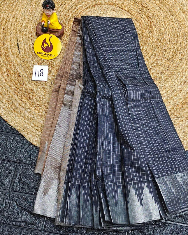 Seiko Gadwal Cotton Sarees -ROYAL118