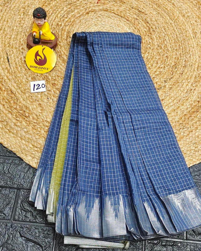 Seiko Gadwal Cotton Sarees -ROYAL120