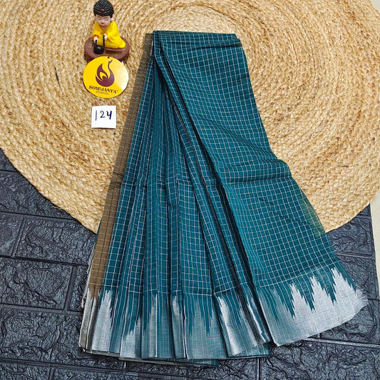 Seiko Gadwal Cotton Sarees -ROYAL124