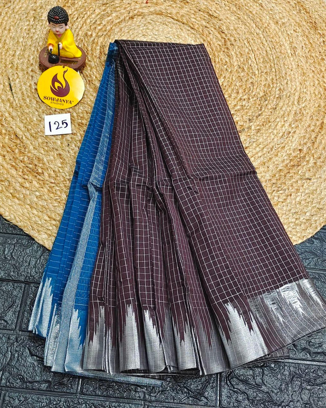 Seiko Gadwal Cotton Sarees -ROYAL125