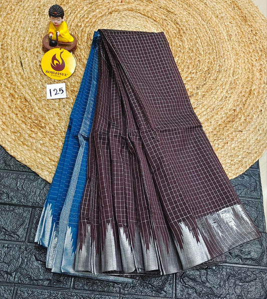 Seiko Gadwal Cotton Sarees -ROYAL125